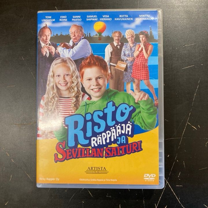 Risto Räppääjä ja Sevillan saituri DVD (VG+/M-) -lastenelokuva-